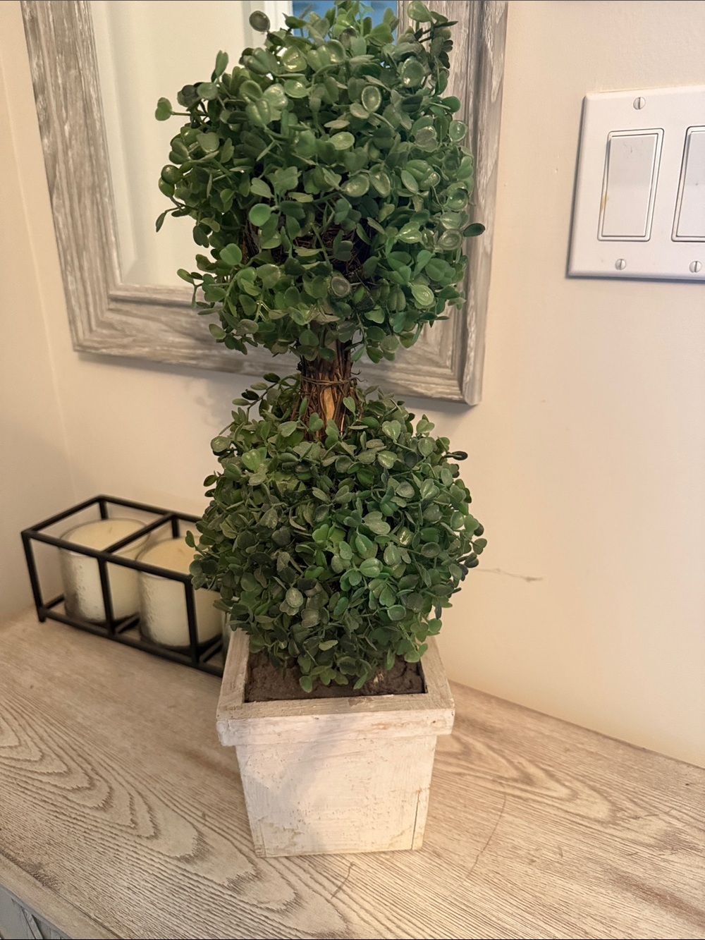 Faux Boxwood Topiary